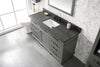 Image of Legion Furniture WLF2260S-PG 60 in. Pewter Green Finish Single Sink Vanity Cabinet with Blue Lime Stone Top