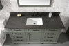 Image of Legion Furniture WLF2260S-PG 60 in. Pewter Green Finish Single Sink Vanity Cabinet with Blue Lime Stone Top