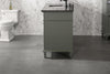 Image of Legion Furniture WLF2260S-PG 60 in. Pewter Green Finish Single Sink Vanity Cabinet with Blue Lime Stone Top