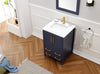 Image of Legion Furniture 24" x 22" x 34.5" Navy Blue Single Sink Bathroom Vanity Without Faucet WS3124-B