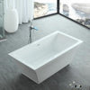 Image of Legion Furniture WE6817 67 Inch White Acrylic Tub, No Faucet