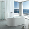 Image of Legion Furniture WE6847 66 Inch White Acrylic Tub, No Faucet