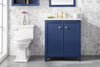 Image of Legion Furniture 30" x 22" x 34" Blue Single Sink Bathroom Vanity WLF2130-B