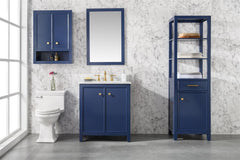 Legion Furniture 30" x 22" x 34" Blue Single Sink Bathroom Vanity WLF2130-B