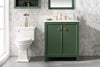 Image of Legion Furniture 30" x 22" x 34" Vogue Green Single Sink Bathroom Vanity WLF2130-VG