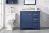 Image of Legion Furniture 36" x 22" x 34" Blue Single Sink Bathroom Vanity WLF2136-B