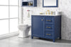 Image of Legion Furniture 36" x 22" x 34" Blue Single Sink Bathroom Vanity WLF2136-B