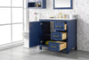 Image of Legion Furniture 36" x 22" x 34" Blue Single Sink Bathroom Vanity WLF2136-B