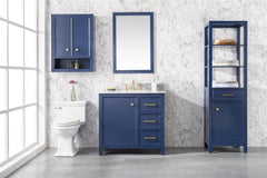 Legion Furniture 36" x 22" x 34" Blue Single Sink Bathroom Vanity WLF2136-B