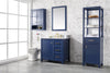 Image of Legion Furniture 36" x 22" x 34" Blue Single Sink Bathroom Vanity WLF2136-B