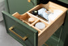 Image of Legion Furniture 36" x 22" x 34" Vogue Green Single Sink Bathroom Vanity WLF2136-VG