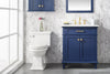 Image of Legion Furniture 30" x 22" x 34" Blue Single Sink Bathroom Vanity WLF2230-B