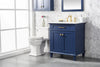 Image of Legion Furniture 30" x 22" x 34" Blue Single Sink Bathroom Vanity WLF2230-B