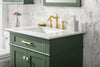 Image of Legion Furniture 30" x 22" x 34" Vogue Green Single Sink Bathroom Vanity WLF2230-VG