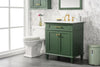 Image of Legion Furniture 30" x 22" x 34" Vogue Green Single Sink Bathroom Vanity WLF2230-VG