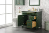 Image of Legion Furniture 36" x 22" x 34" Vogue Green Single Sink Bathroom Vanity WLF2236-VG