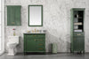 Image of Legion Furniture 36" x 22" x 34" Vogue Green Single Sink Bathroom Vanity WLF2236-VG