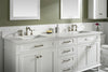 Image of Legion Furniture WLF2260S-W 60 in. White Finish Single Sink Vanity Cabinet with Carrara White Top