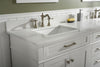 Image of Legion Furniture WLF2260S-W 60 in. White Finish Single Sink Vanity Cabinet with Carrara White Top