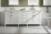 Image of Legion Furniture WLF2260S-W 60 in. White Finish Single Sink Vanity Cabinet with Carrara White Top