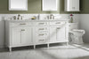 Image of Legion Furniture WLF2260S-W 60 in. White Finish Single Sink Vanity Cabinet with Carrara White Top