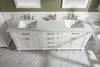 Image of Legion Furniture WLF2260S-W 60 in. White Finish Single Sink Vanity Cabinet with Carrara White Top