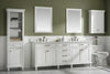 Image of Legion Furniture WLF2260S-W 60 in. White Finish Single Sink Vanity Cabinet with Carrara White Top