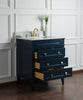 Image of Legion Furniture 30" x 22" x 34.5" Navy Blue Single Sink Bathroom Vanity Without Faucet WS3130-B