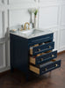 Image of Legion Furniture 30" x 22" x 34.5" Navy Blue Single Sink Bathroom Vanity Without Faucet WS3130-B