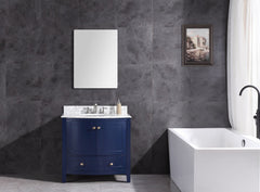 Legion Furniture 36" x 22" x 33.5" Blue Single Sink Bathroom Vanity WT9309-36-B-PVC