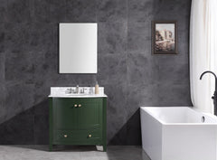 Legion Furniture 36" x 22" x 33.5" Vogue Green Single Sink Bathroom Vanity WT9309-36-VG-PVC