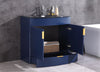 Image of Legion Furniture 36" x 18" x 33.5" Blue Single Sink Bathroom Vanity WTM8130-36-B-PVC