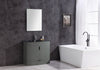 Image of Legion Furniture 36" x 18" x 33.5" Pewter Green Single Sink Bathroom Vanity WTM8130-36-PG-PVC