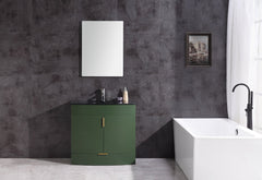 Legion Furniture 36" x 18" x 33.5" Vogue Green Single Sink Bathroom Vanity WTM8130-36-VG-PVC