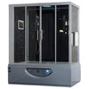 Image of Maya Bath Catania Platinum Grey 2-Person Freestanding Steam Shower 303