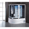 Image of Maya Bath Siena White 2-Person Freestanding Steam Shower 114