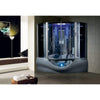 Image of Maya Bath Valencia Grey 2-Person Freestanding Steam Shower 108