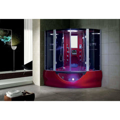 Maya Bath Valencia Red 2-Person Freestanding Steam Shower 109